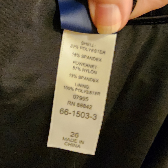 SWIMSUITS FOR ALL Floral Black One-Piece Tank Style Swimsuit - Plus Size 26 NWT - Picture 9 of 13